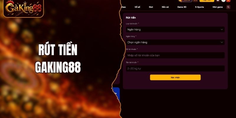 Rút Tiền GAKING88
